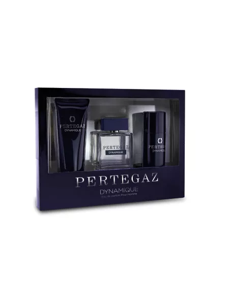 PERTEGAZ MEN Woda perfumowana DYNAMIQUE, ZESTAW EDP 100ml+żel pod prysznic 230ml+dezodorant 150ml