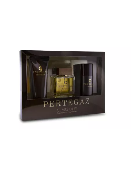 PERTEGAZ MEN Woda perfumowana CLASSIQUE, ZESTAW EDP 100 ml+żel pod prysznic 230 ml+dezodorant 150 ml
