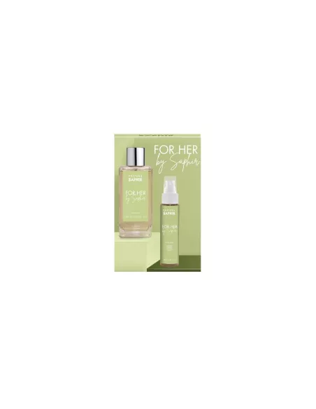 SAPHIR WOMEN Woda perfumowana FOR HER, zestaw 100 ml + perfumowana mgiełka do włosów 75 ml 