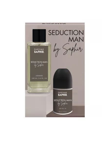 SAPHIR MEN Woda perfumowana SEDUCTION, zestaw 100 ml + deo roll-on 50 ml