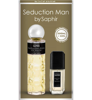 SAPHIR MEN Woda perfumowana SEDUCTION, zestaw edp 200 ml + 30 ml
