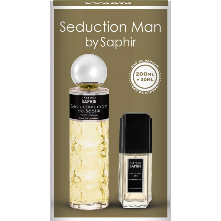 SAPHIR MEN Woda perfumowana SEDUCTION, zestaw edp 200 ml + 30 ml