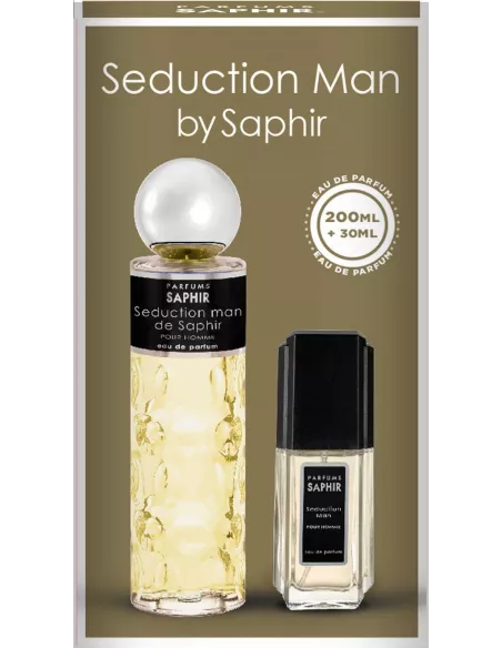 SAPHIR MEN Woda perfumowana SEDUCTION, zestaw edp 200 ml + 30 ml