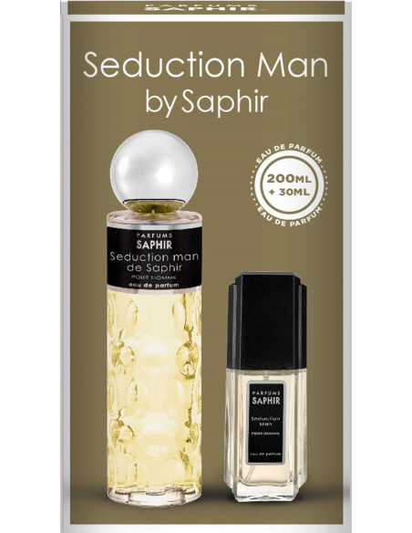 SAPHIR MEN Woda perfumowana SEDUCTION, zestaw edp 200 ml + 30 ml