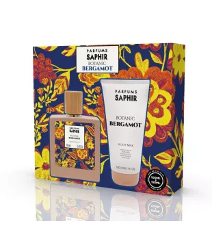 SAPHIR BOTANIC Zestaw prezentowy BERGAMOT woda toaletowa + mleczko 2
