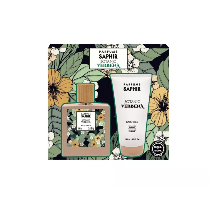  SAPHIR BOTANIC Woda toaletowa VERBENA, zestaw 100 ml + mleczko do ciała 150 ml