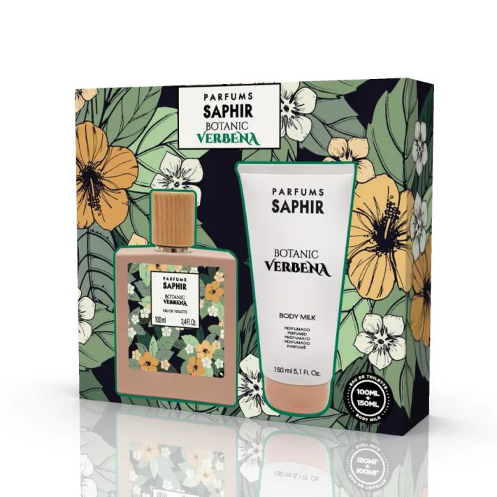  SAPHIR BOTANIC Woda toaletowa VERBENA, zestaw 100 ml + mleczko do ciała 150 ml