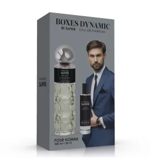 SAPHIR MEN Woda perfumowana BOXES DYNAMIC, zestaw edp 200 ml + 30 ml