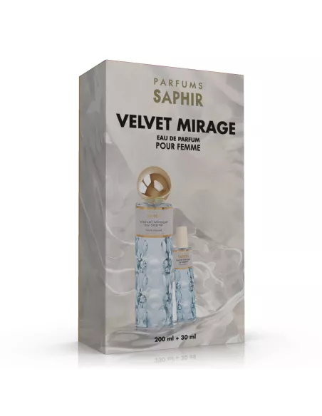 SAPHIR WOMEN Woda perfumowana VELVET MIRAGE, zestaw edp 200 ml + 30 ml