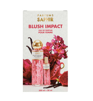SAPHIR WOMEN Woda perfumowana BLUSH IMPACT, zestaw edp 200 ml + 30 ml