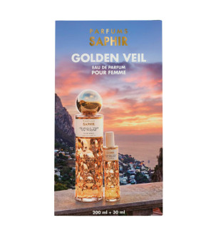 SAPHIR WOMEN Woda perfumowana GOLDEN VEIL, zestaw edp 200 ml + 30 ml